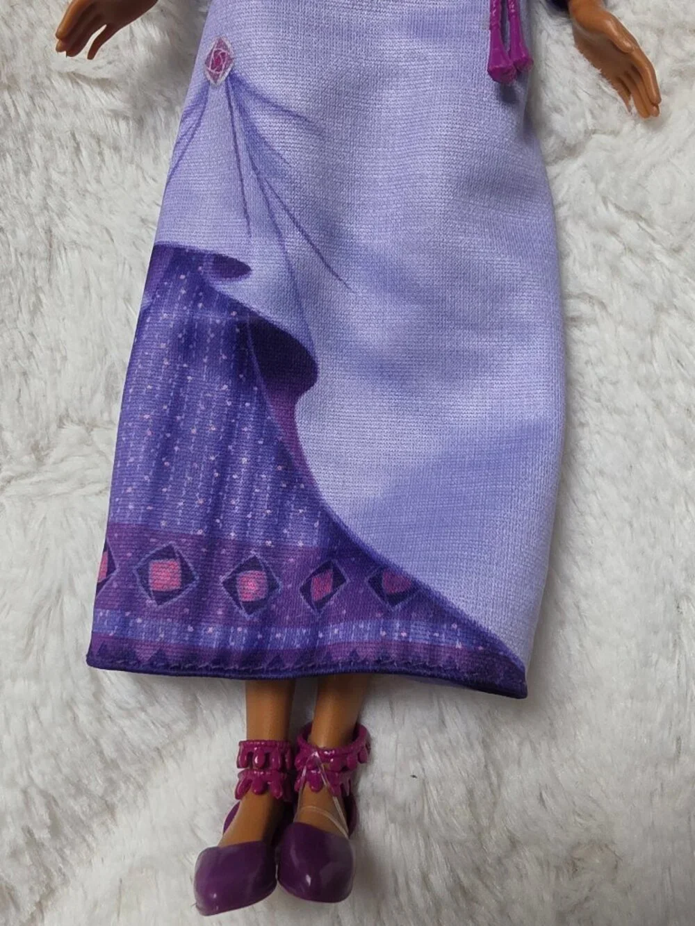 Disney Wish Asha of Rosas Fashion Doll Purple Dress Braided Hair 11